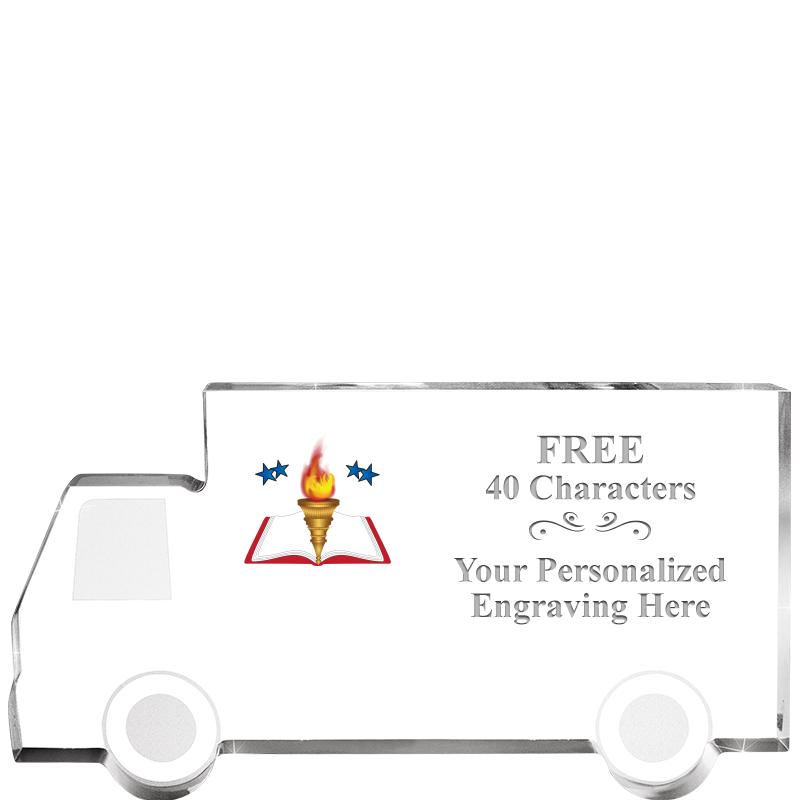 5" 4 WHEELER TRUCK ACRYLIC
