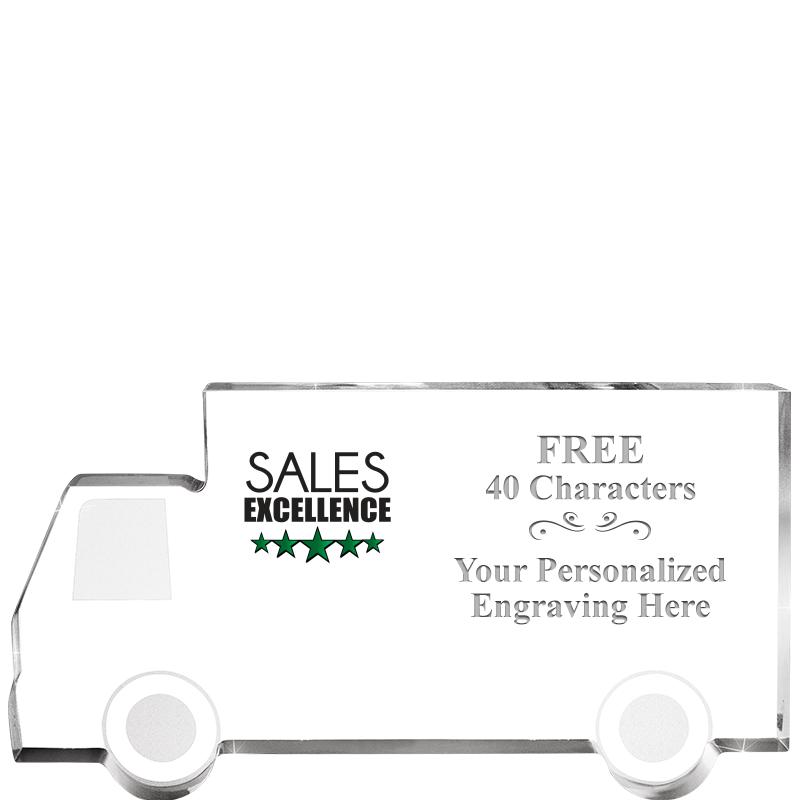 5" 4 WHEELER TRUCK ACRYLIC