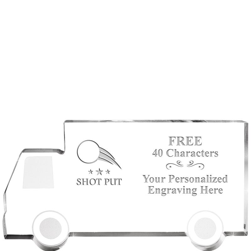 5" 4 WHEELER TRUCK ACRYLIC