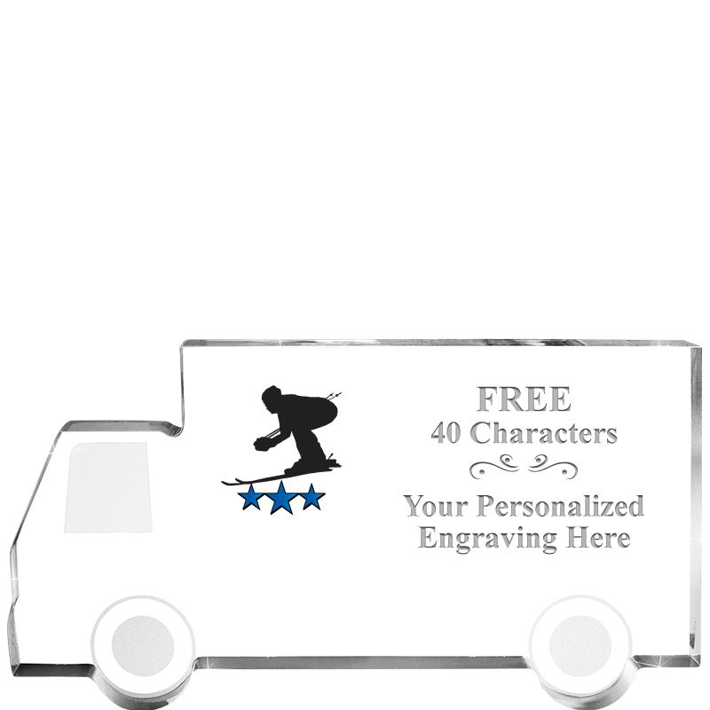 5" 4 WHEELER TRUCK ACRYLIC