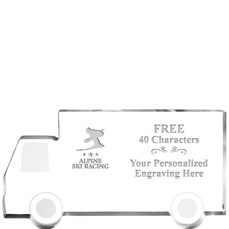 5" 4 WHEELER TRUCK ACRYLIC