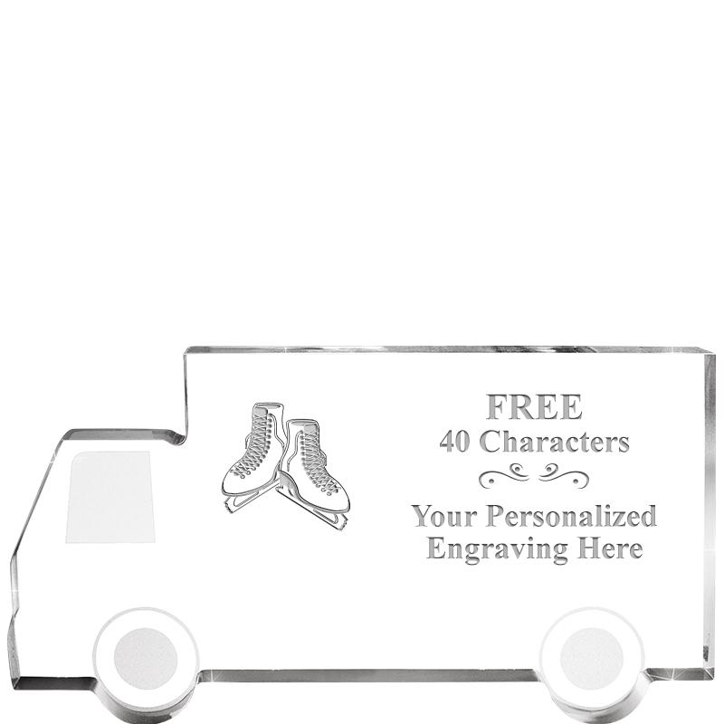 5" 4 WHEELER TRUCK ACRYLIC