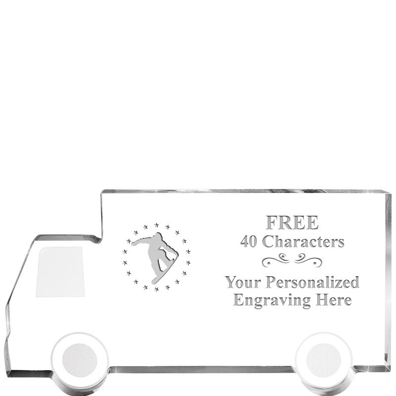 5" 4 WHEELER TRUCK ACRYLIC