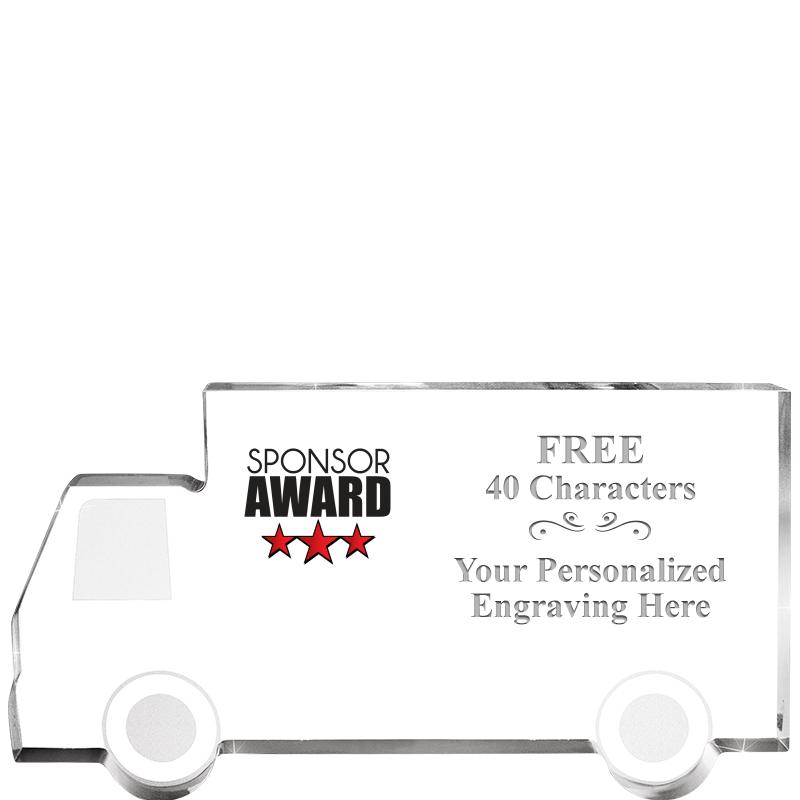 5" 4 WHEELER TRUCK ACRYLIC