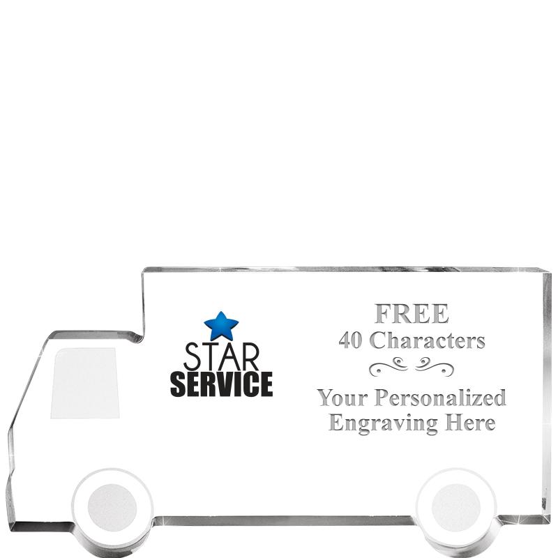 5" 4 WHEELER TRUCK ACRYLIC