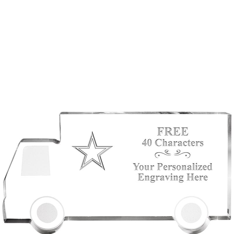 5" 4 WHEELER TRUCK ACRYLIC