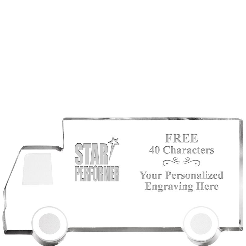 5" 4 WHEELER TRUCK ACRYLIC