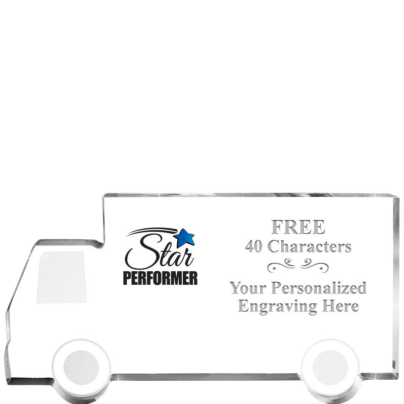 5" 4 WHEELER TRUCK ACRYLIC