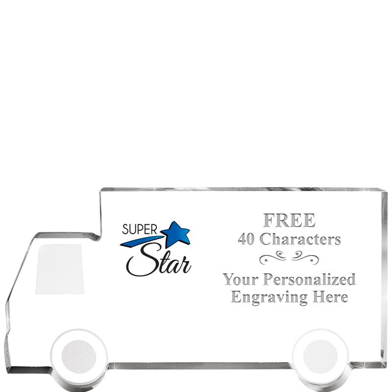 5" 4 WHEELER TRUCK ACRYLIC