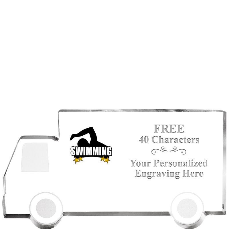 5" 4 WHEELER TRUCK ACRYLIC