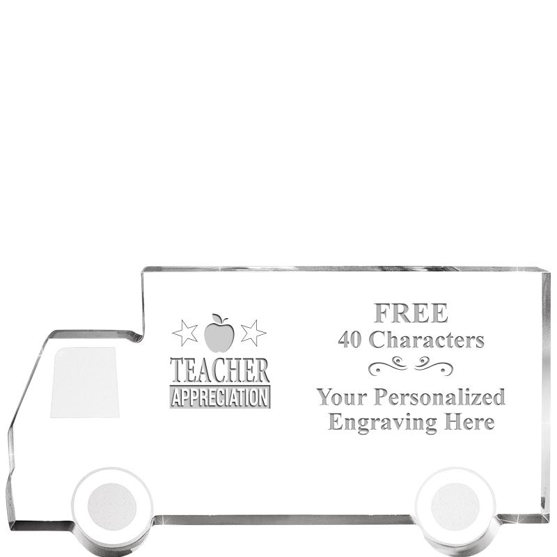 5" 4 WHEELER TRUCK ACRYLIC
