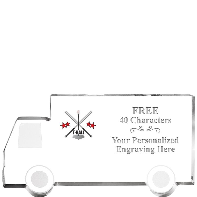 5" 4 WHEELER TRUCK ACRYLIC