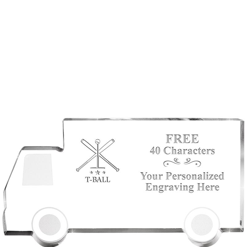 5" 4 WHEELER TRUCK ACRYLIC