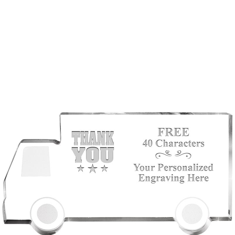 5" 4 WHEELER TRUCK ACRYLIC