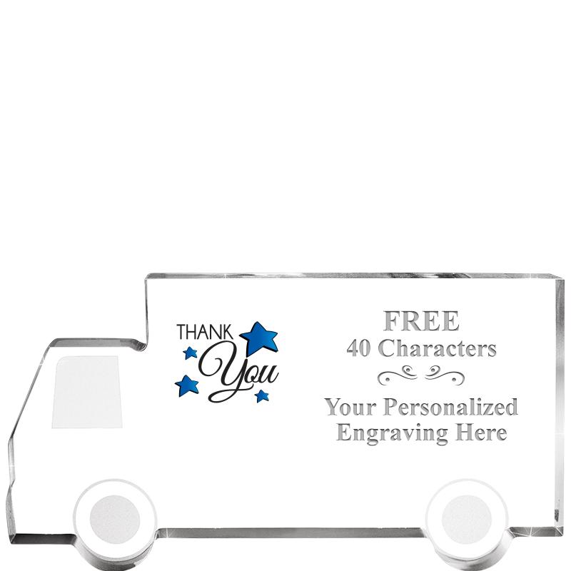 5" 4 WHEELER TRUCK ACRYLIC