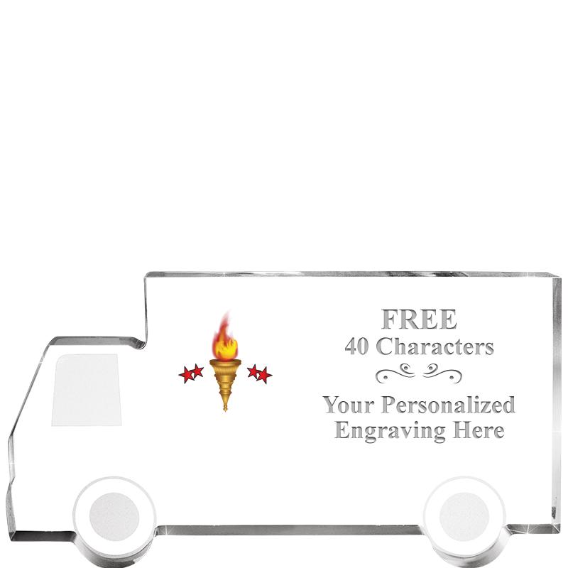 5" 4 WHEELER TRUCK ACRYLIC