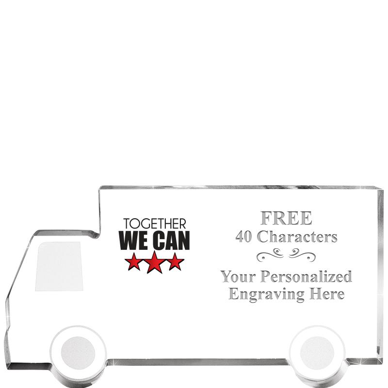 5" 4 WHEELER TRUCK ACRYLIC
