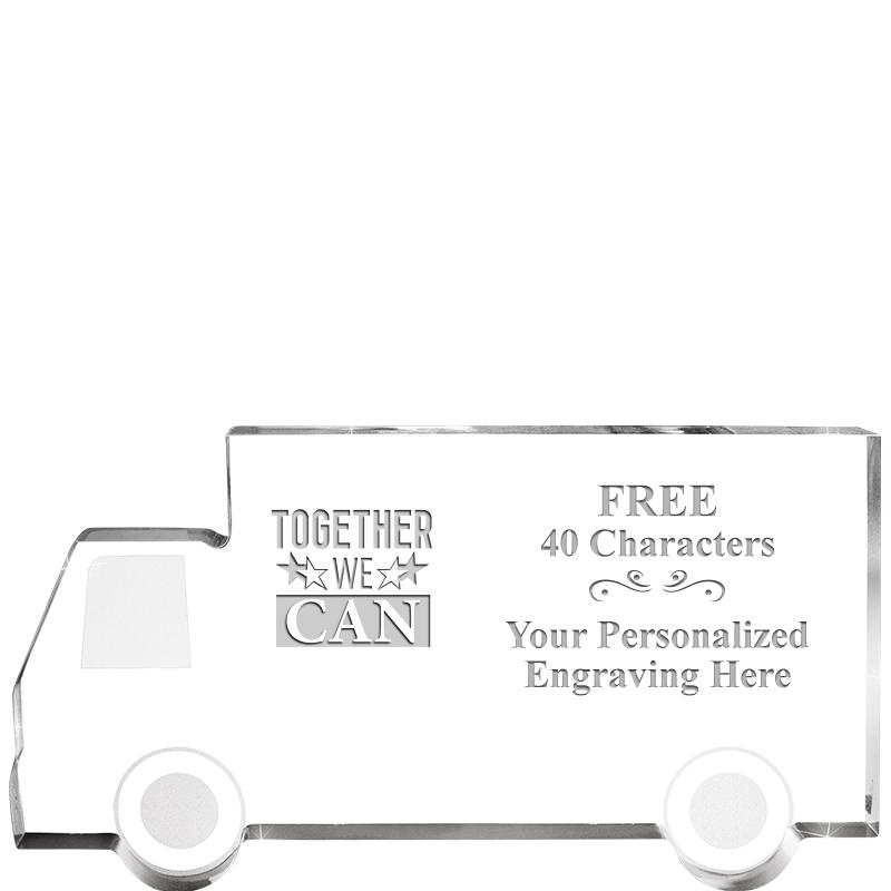 5" 4 WHEELER TRUCK ACRYLIC