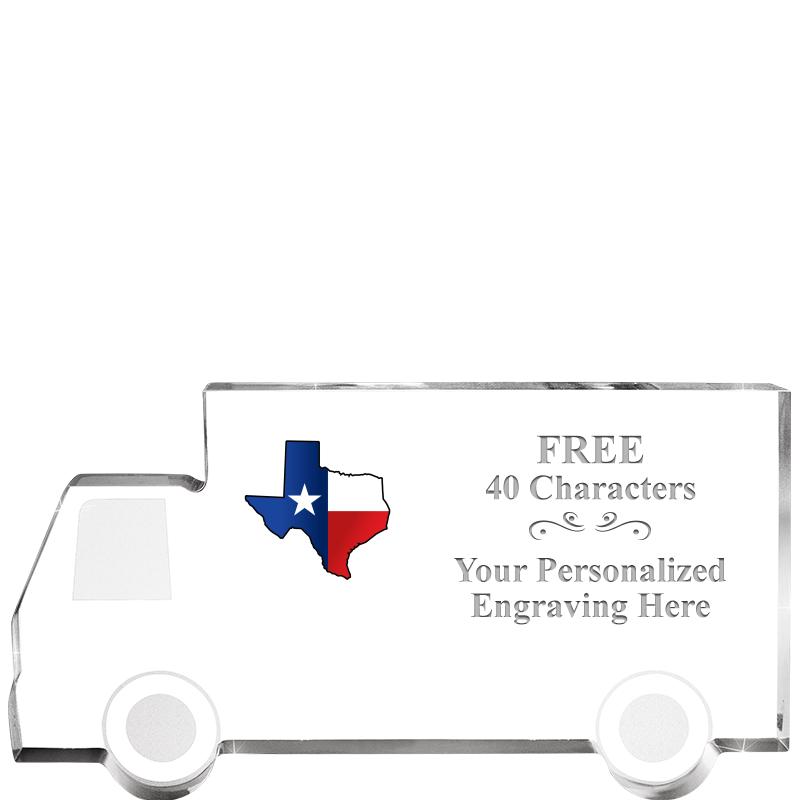 5" 4 WHEELER TRUCK ACRYLIC