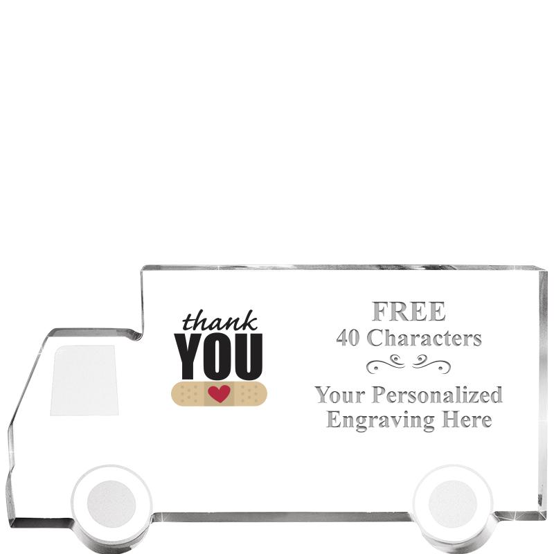 5" 4 WHEELER TRUCK ACRYLIC