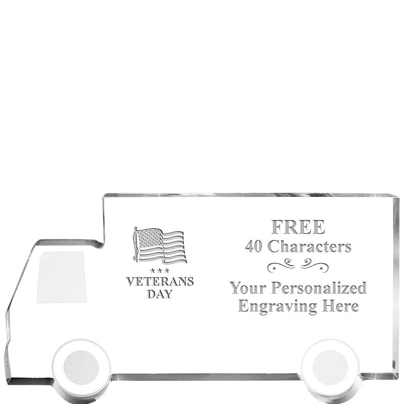 5" 4 WHEELER TRUCK ACRYLIC