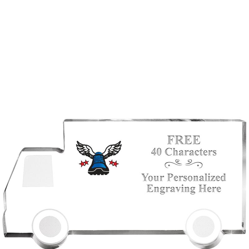 5" 4 WHEELER TRUCK ACRYLIC