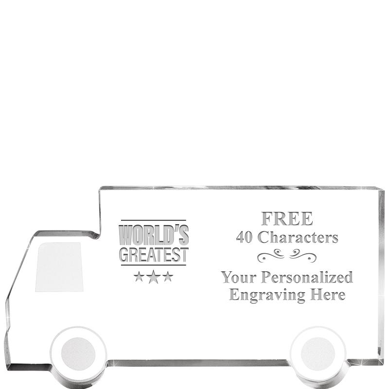 5" 4 WHEELER TRUCK ACRYLIC