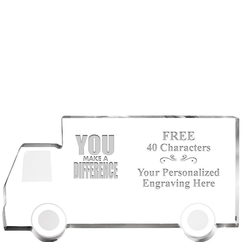 5" 4 WHEELER TRUCK ACRYLIC