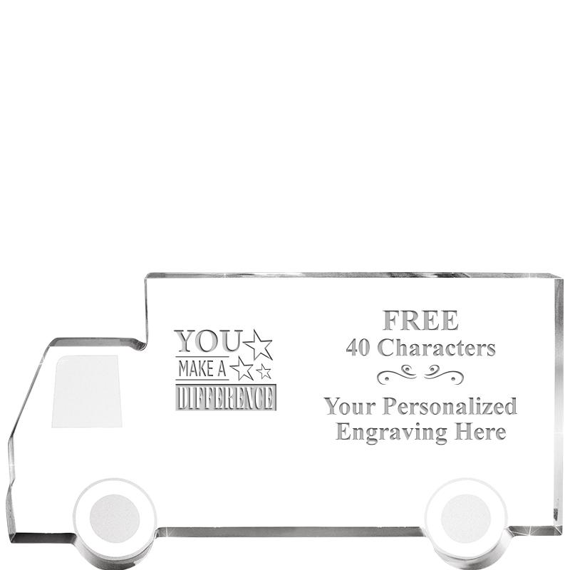 5" 4 WHEELER TRUCK ACRYLIC