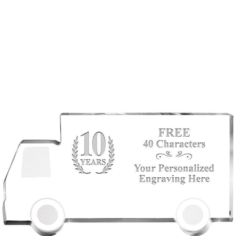 5" 4 WHEELER TRUCK ACRYLIC