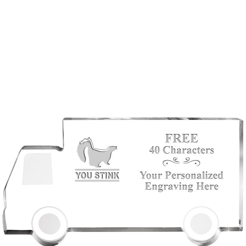 5" 4 WHEELER TRUCK ACRYLIC