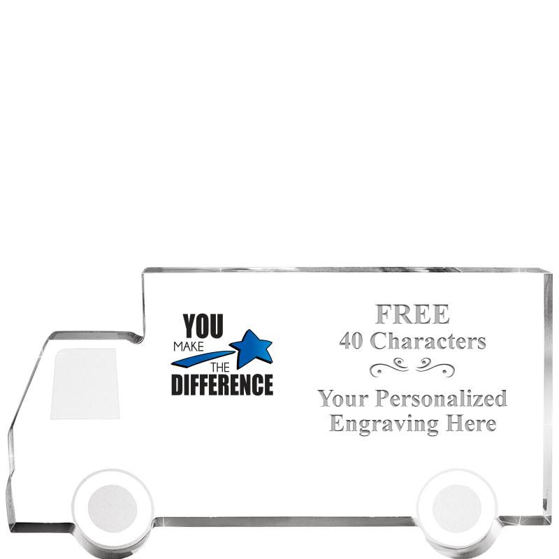 5" 4 WHEELER TRUCK ACRYLIC