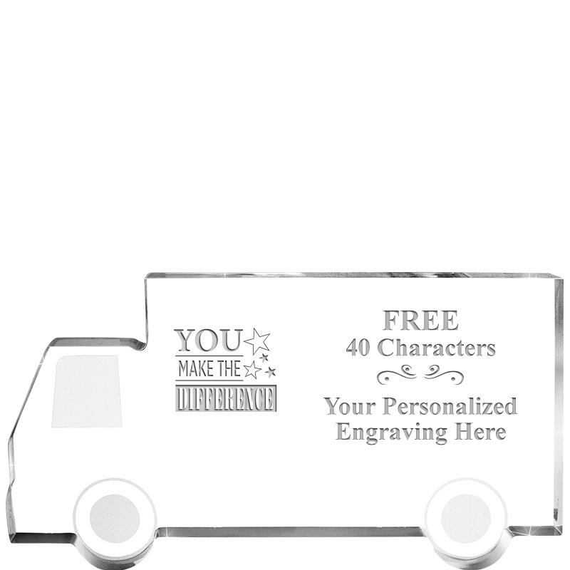 5" 4 WHEELER TRUCK ACRYLIC