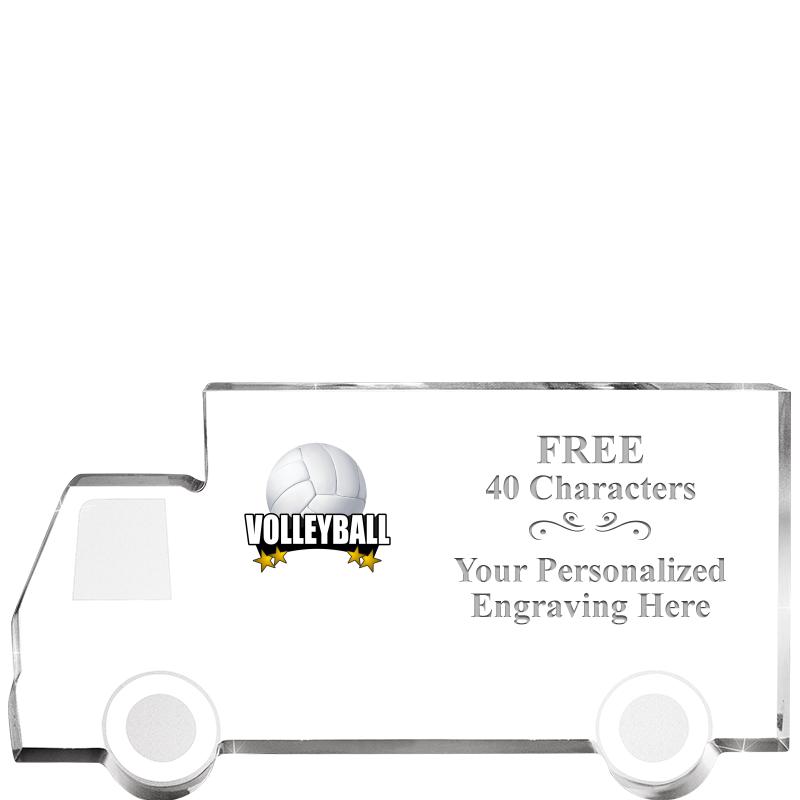 5" 4 WHEELER TRUCK ACRYLIC