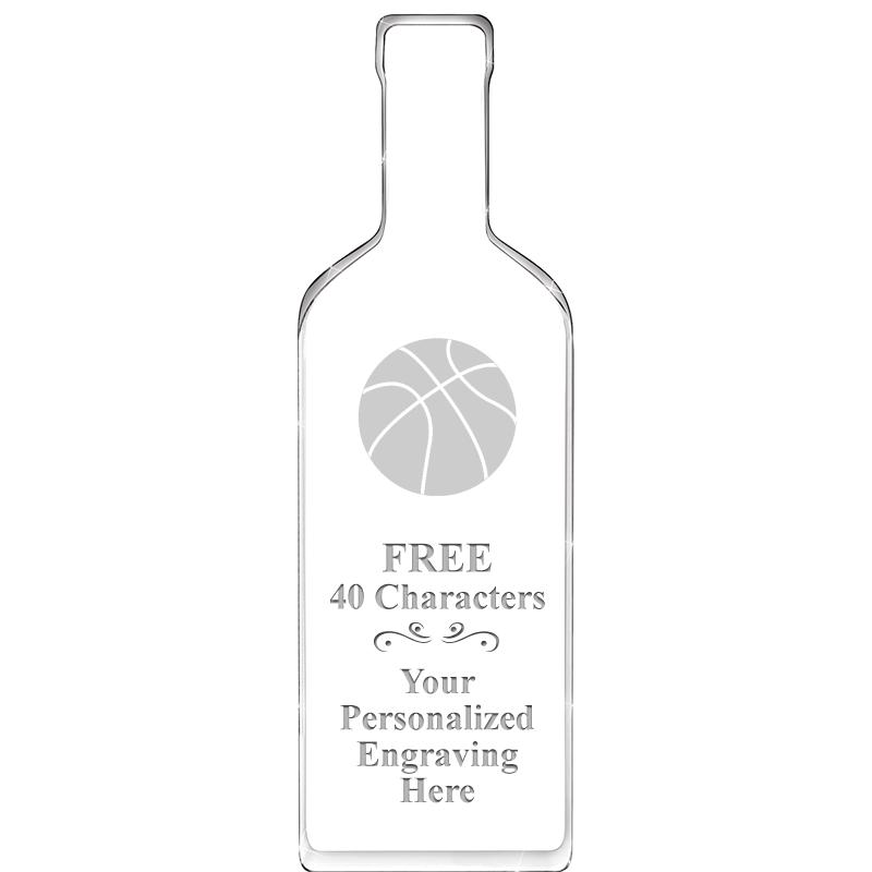 10" WINE BOTTLE ACRYLIC