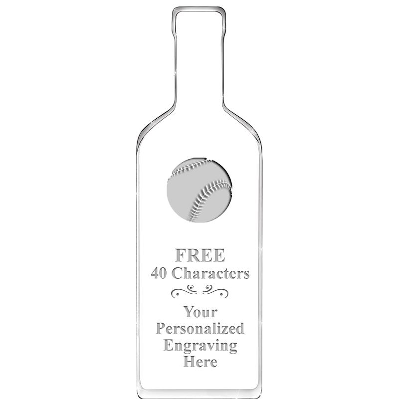 10" WINE BOTTLE ACRYLIC