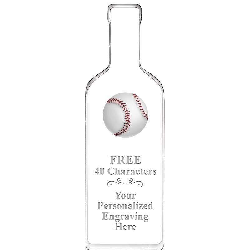 10" WINE BOTTLE ACRYLIC