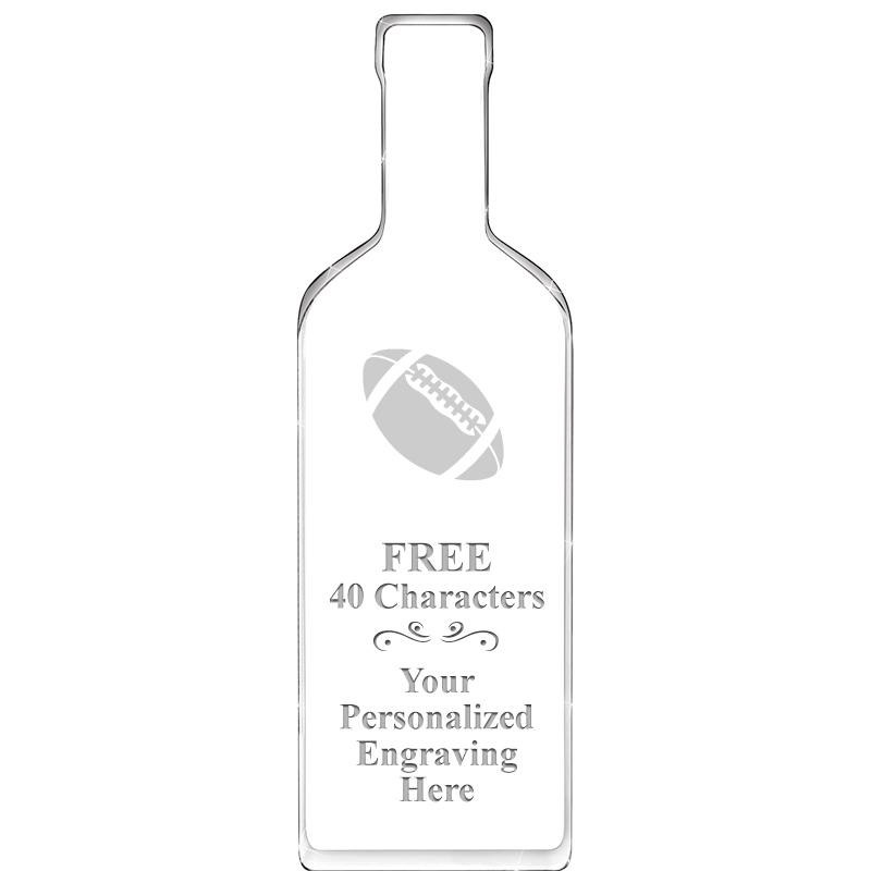 10" WINE BOTTLE ACRYLIC