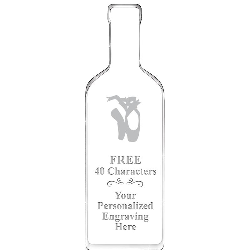 10" WINE BOTTLE ACRYLIC