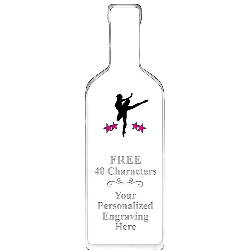 10" WINE BOTTLE ACRYLIC