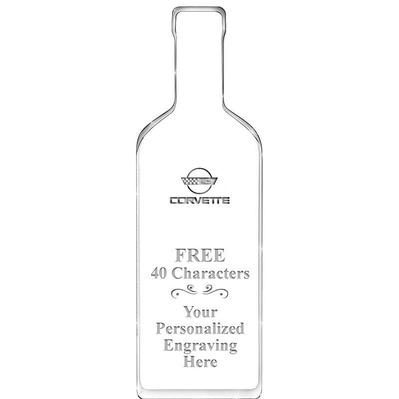 10" WINE BOTTLE ACRYLIC