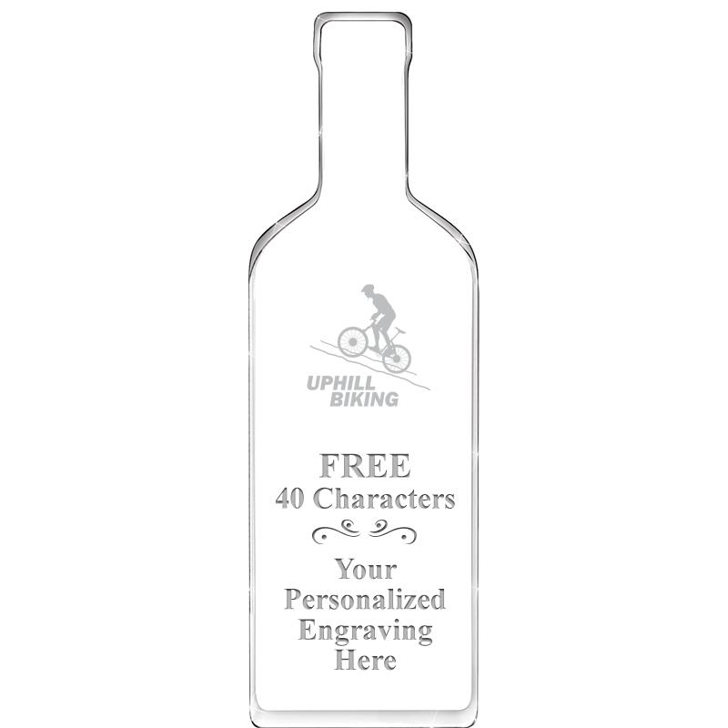 10" WINE BOTTLE ACRYLIC