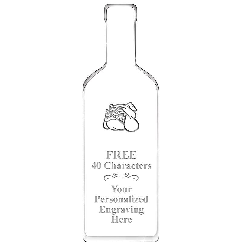 10" WINE BOTTLE ACRYLIC