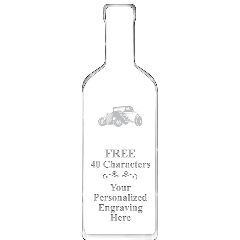 10" WINE BOTTLE ACRYLIC