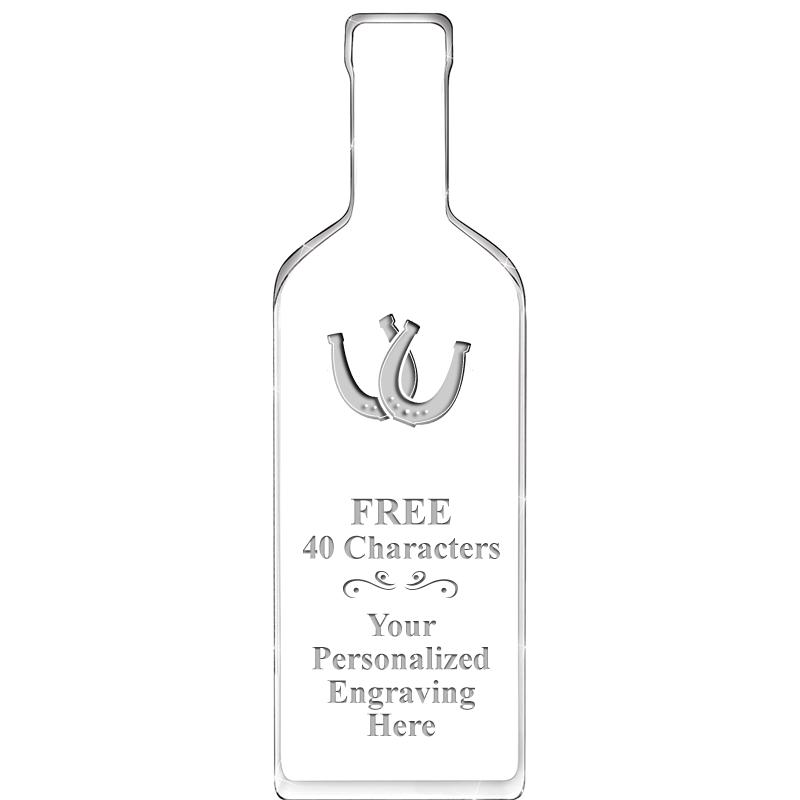 10" WINE BOTTLE ACRYLIC