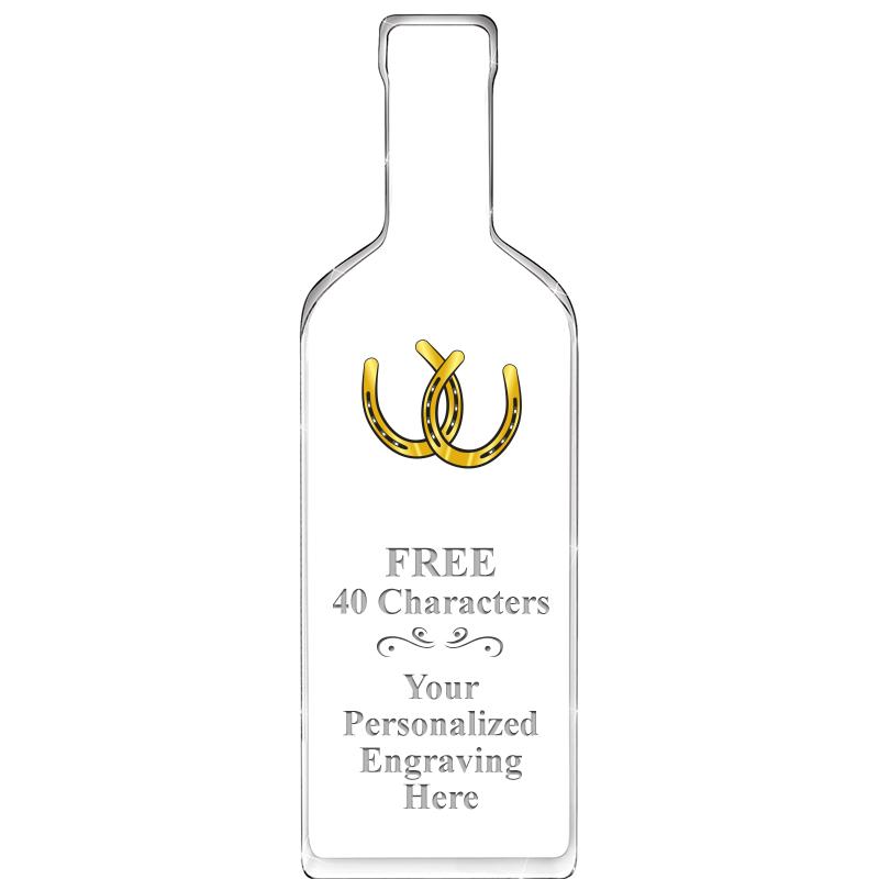 10" WINE BOTTLE ACRYLIC