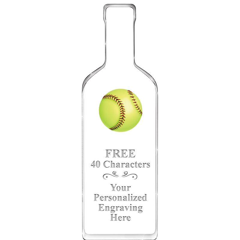 10" WINE BOTTLE ACRYLIC