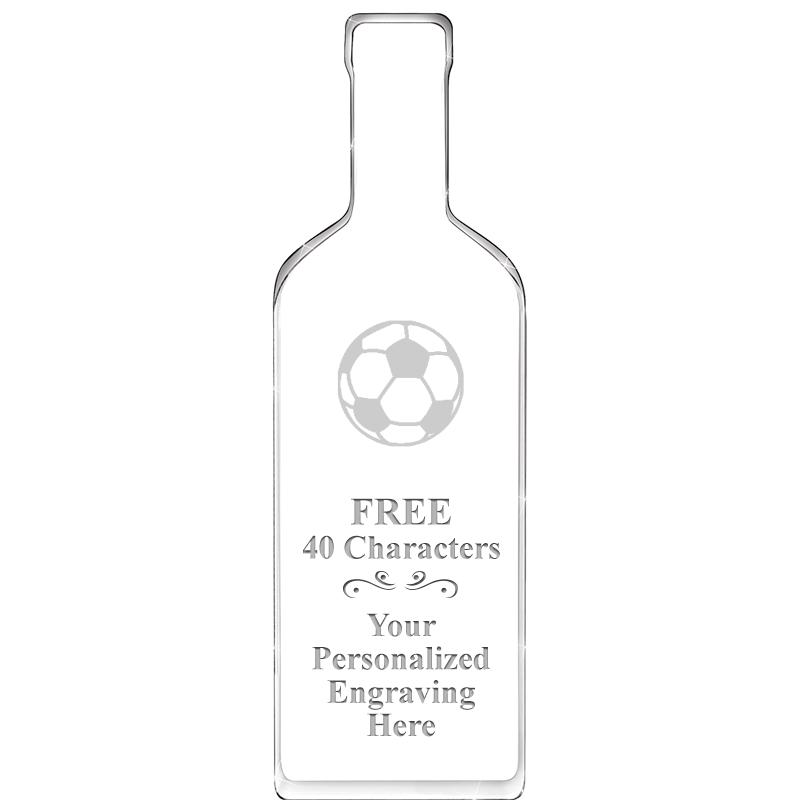 10" WINE BOTTLE ACRYLIC