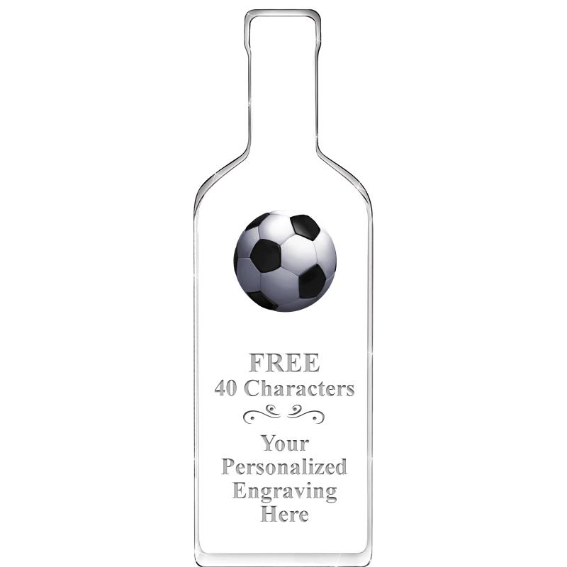 10" WINE BOTTLE ACRYLIC