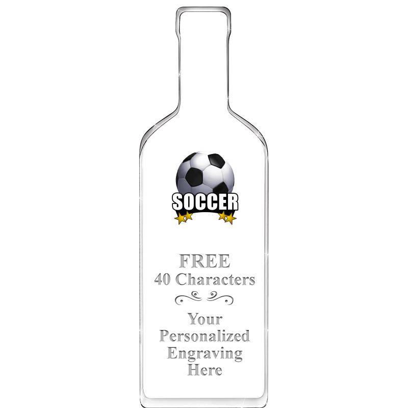 10" WINE BOTTLE ACRYLIC